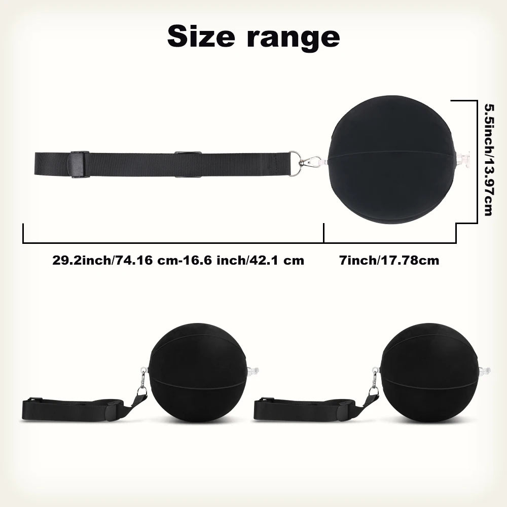 Inflatable Golf Smart Ball Golf Smart Ball Training Aid Inflatable Ball Adjustable Lanyard Posture Correction Swing Trainer Aids