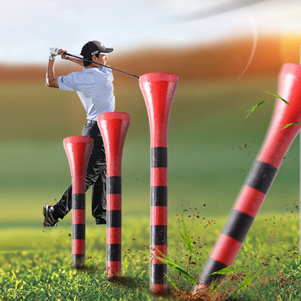 Kaiersn 50pcs Professional Bamboo Golf Tees 5X Stronger Than Wooden Tees for Irons Drivers Hybrids Perfect for Practice & Game