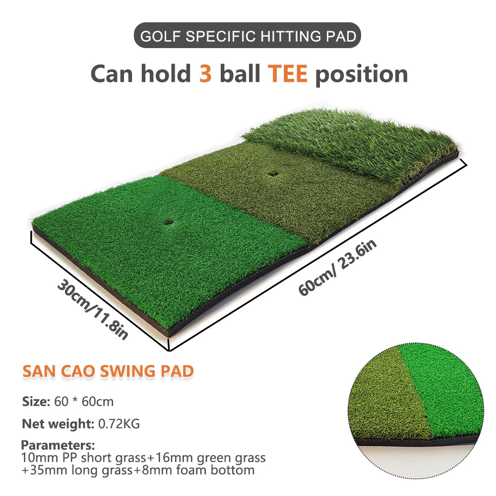 Golf Hitting Mat Indoor Outdoor Golf Training Aids 4 Styles Mini Practice Durable PP Grass Pad Backyard Exercise Drop Ship