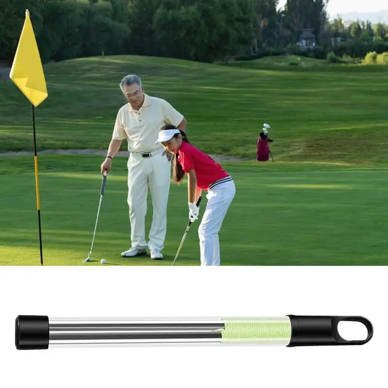 Golf Putting Practice Aids Line Golf Putting String Line Golf Alignment Stringing Sticks Pull Wire Calibration Direction Rope