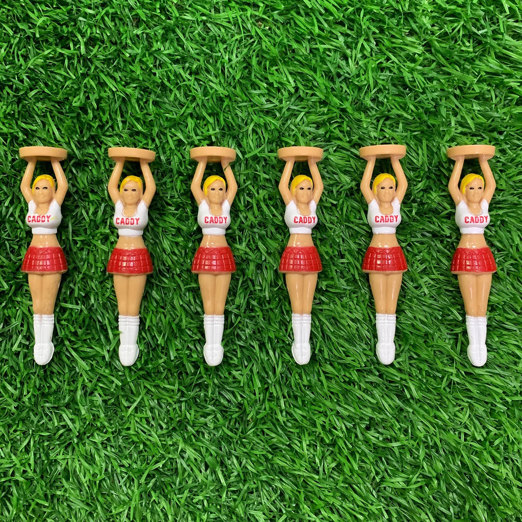 6/12/54pcs Plastic Golf Tees Size 75mm/ 2.95"Sexy Girl Cheerleaders Design Golf Balls Holder Gift Accessories