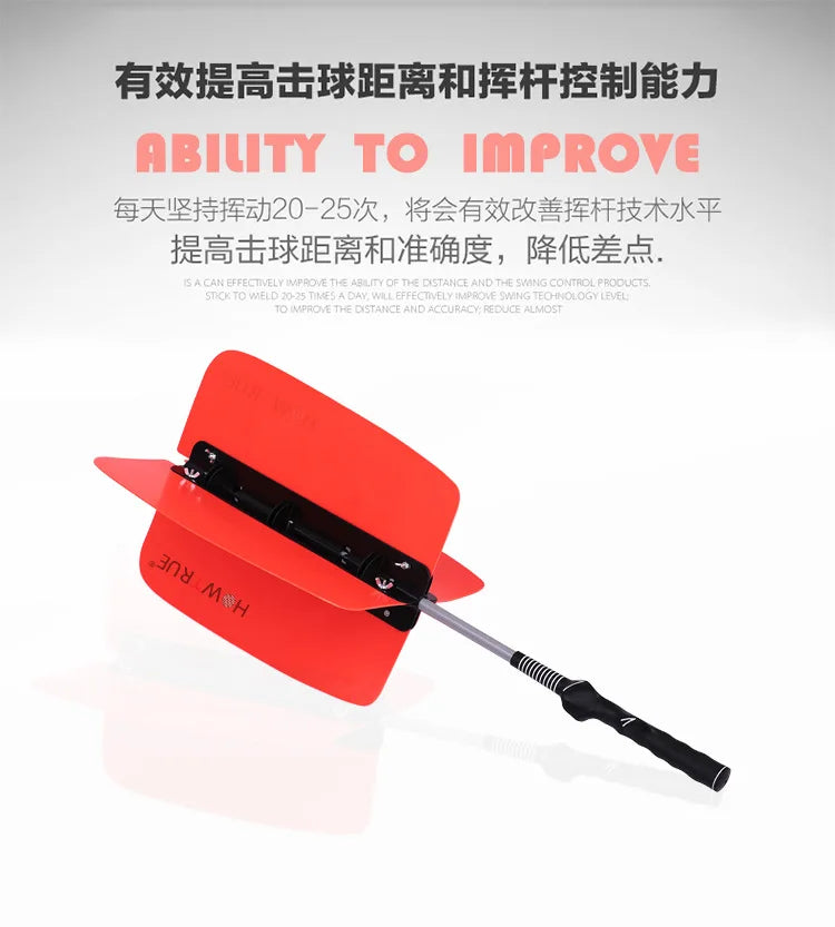 Golf Pinwheel Swing Trainer Fan Power Speed Practice