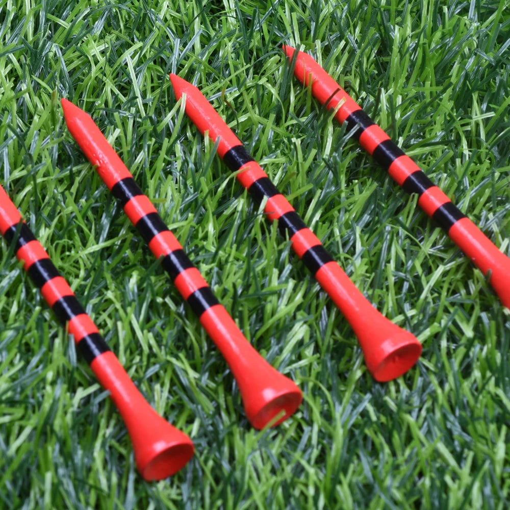 Kaiersn 50pcs Professional Bamboo Golf Tees 5X Stronger Than Wooden Tees for Irons Drivers Hybrids Perfect for Practice & Game