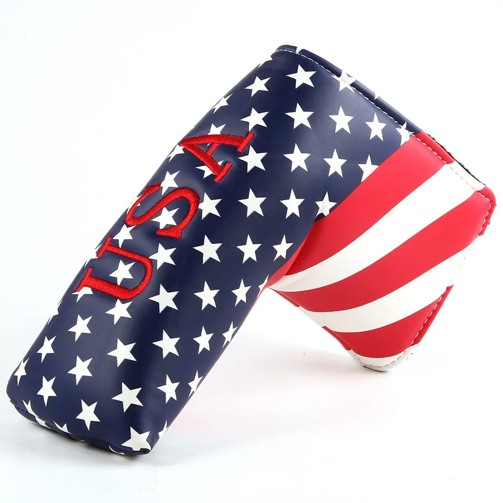 U.S.A. Stars Stripes Golf Putter Head Cover - Blade