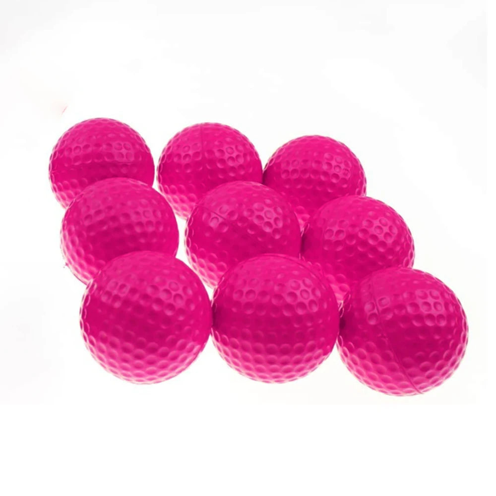 10Pcs Elastic Sponge Limited Flight Golf Balls For Indoor / Outdoor