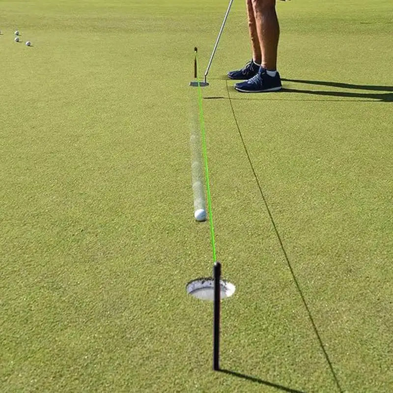 Golf Putting Practice Aids Line Golf Putting String Line Golf Alignment Stringing Sticks Pull Wire Calibration Direction Rope