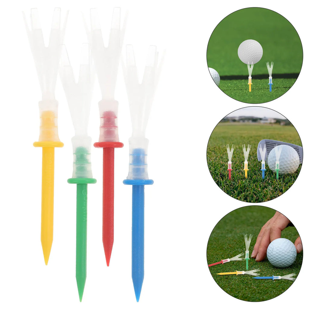 16Pcs Golf Ball Tees Reusable Professional Plastic Tees for Driving Distance 4 More Yards Less Friction Straighter Drives Eco