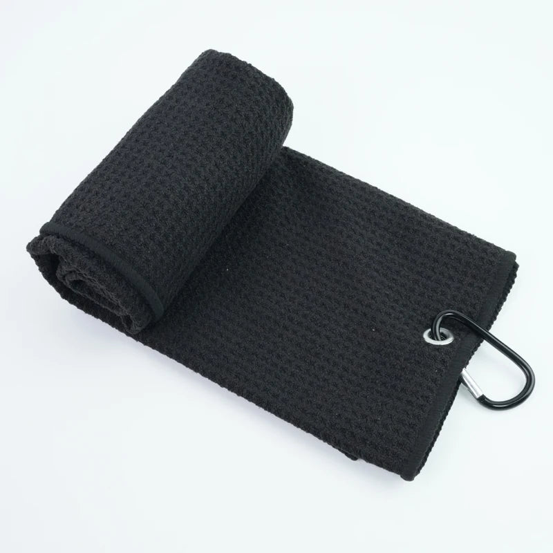 Microfiber Golf Towel With Carabiner Clips Waffle Cleaning Towels for Golf Club,Towels For Gym Fitness Running Cycling Fishing