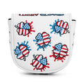 Red, White and Blue Clover Putter Head Cover - Mallet