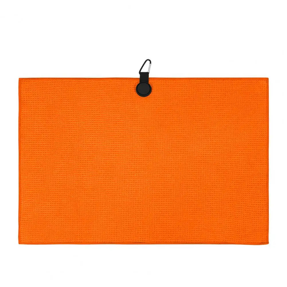 Magnetic Microfiber Golf Towel with Carabiner Towel Waffle Pattern Golf Club Ball Cleaning Cloth Golf Accessories Golfer Gift
