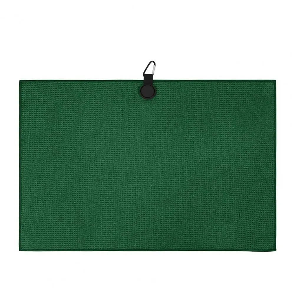 Magnetic Microfiber Golf Towel with Carabiner Towel Waffle Pattern Golf Club Ball Cleaning Cloth Golf Accessories Golfer Gift