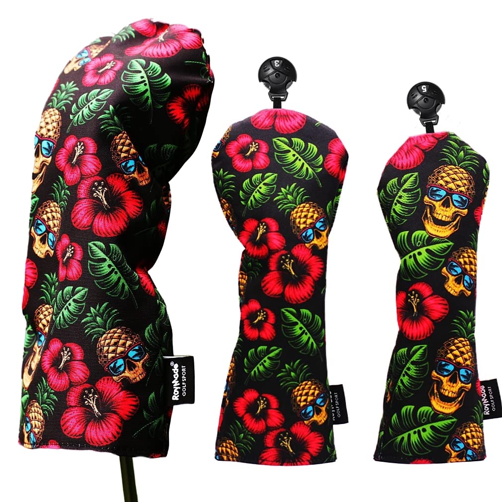 ROYMADE 3-Piece Waterproof Golf Headcovers Set #1#3#5