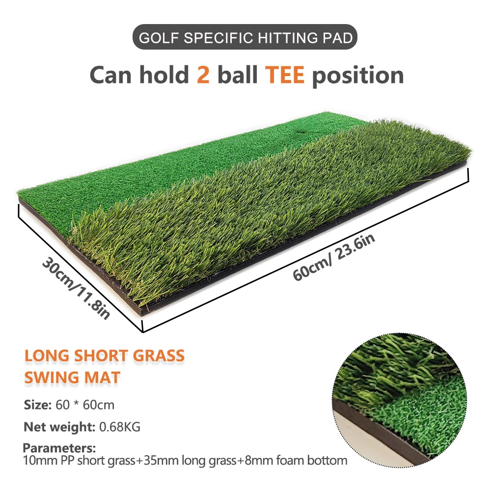 Golf Hitting Mat Indoor Outdoor Golf Training Aids 4 Styles Mini Practice Durable PP Grass Pad Backyard Exercise Drop Ship