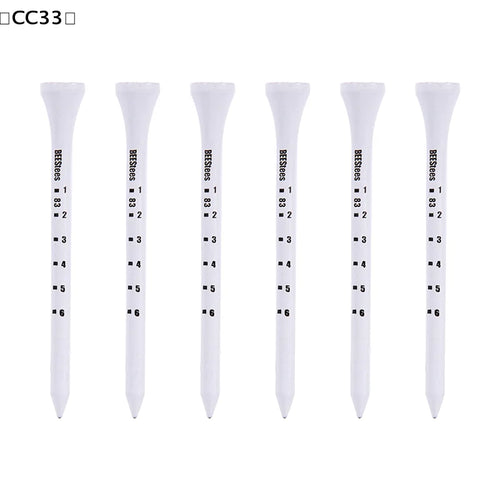 50PCS Professional Golf Tees 83mm White Golf Wood Tee Scale Golf Tees〔CC33〕