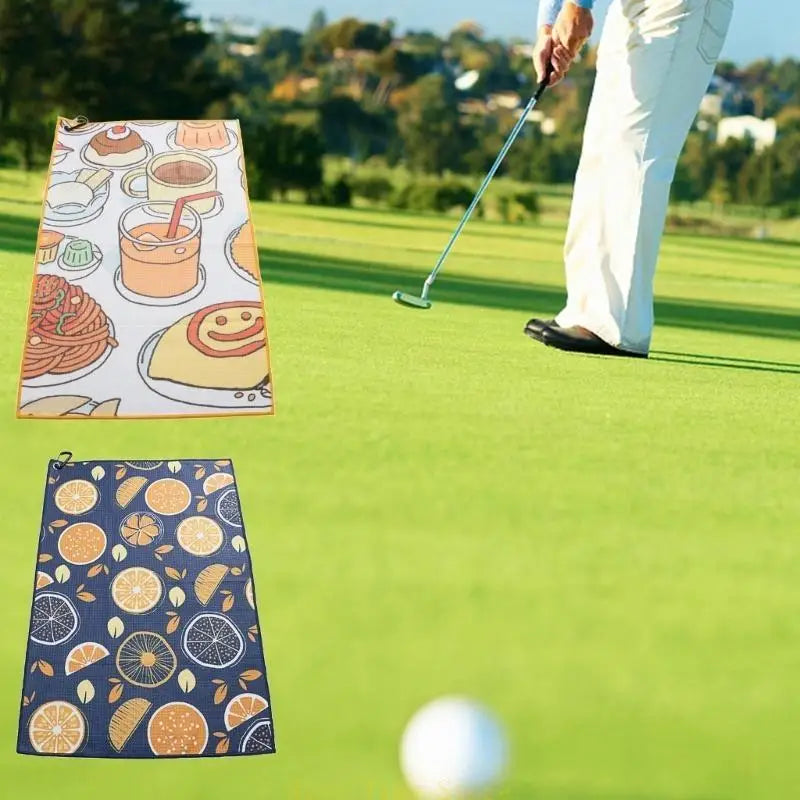 92ME Water-Absorption Golf Wipe Cloth Golf Club Head Wipe Cloth Cleaner for Golf Bag