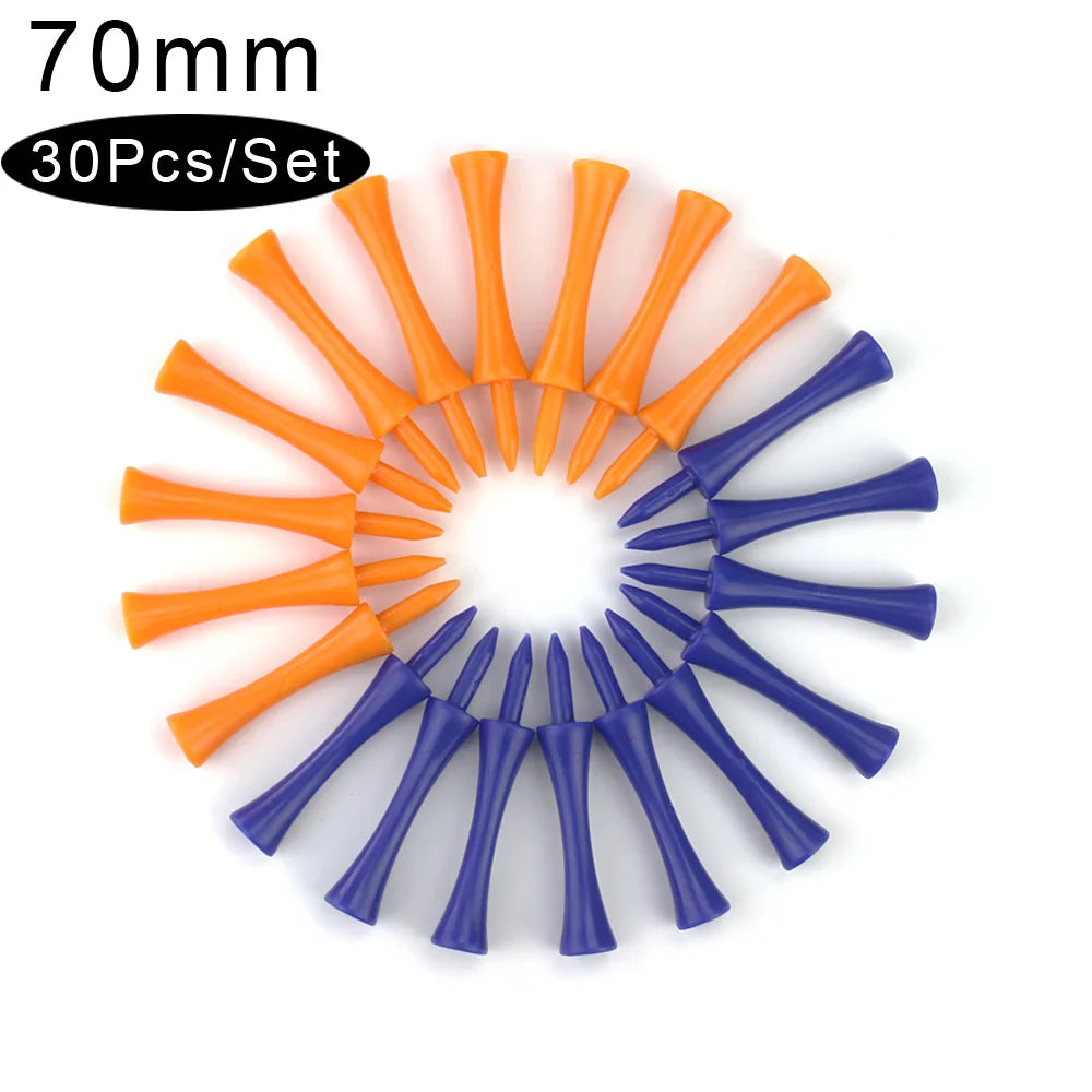 30Pcs/Set Golf Ball Studs Plastic Ball Seat Accessories Nails Holder Support For Golfer Training Aids Random Color