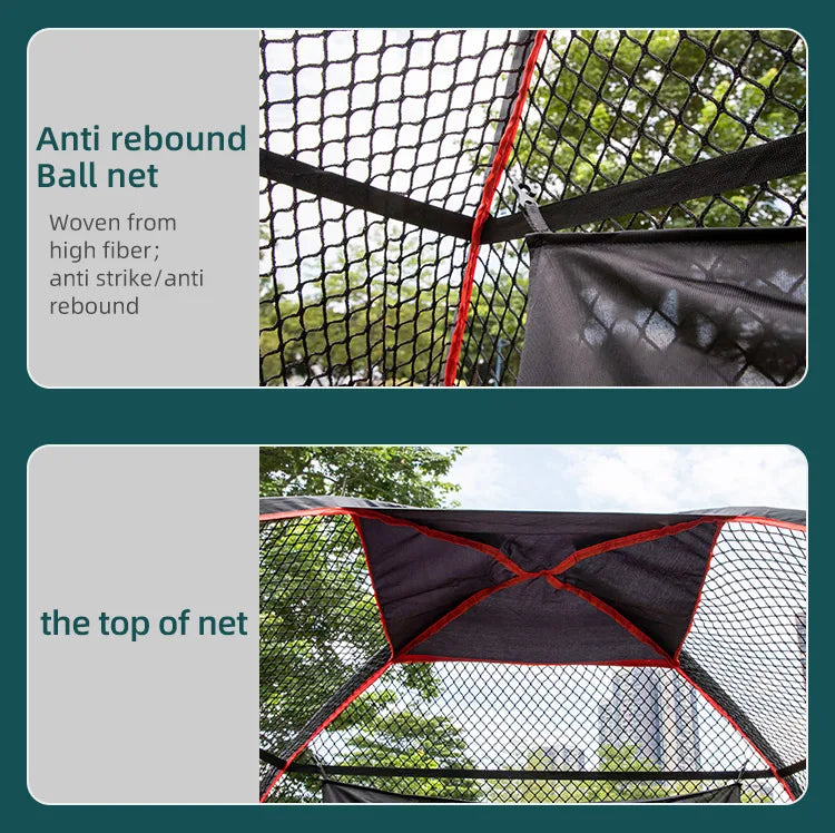 Golf Hitting Training Aids Nets Golf Chipping Cage Net with Target and Carry Bag for Backyard Driving Chipping