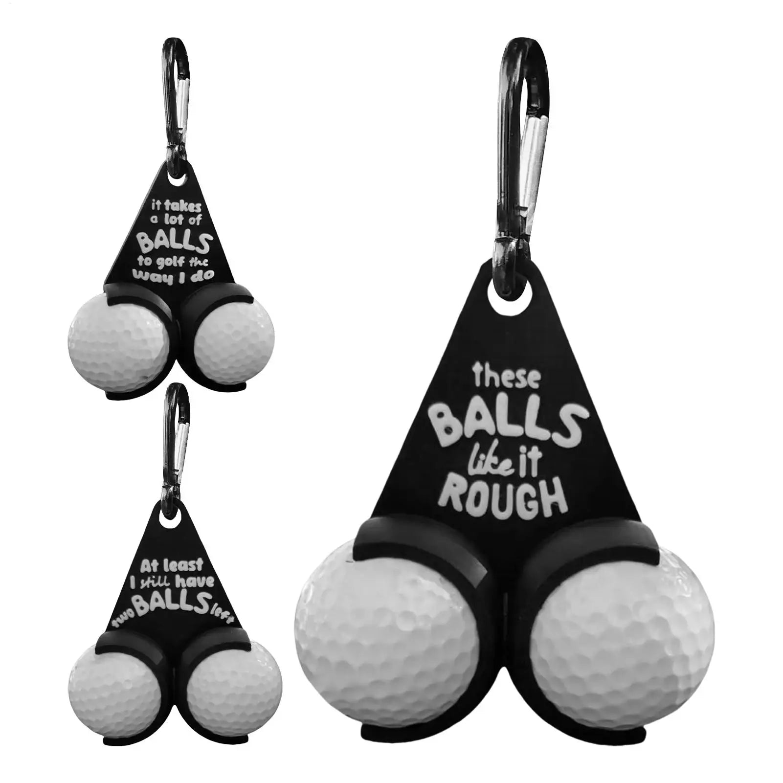 Golf Ball Holder PVC Parody Tee Rack Gag Gift for Golfers Bag Accessories Novelty Design