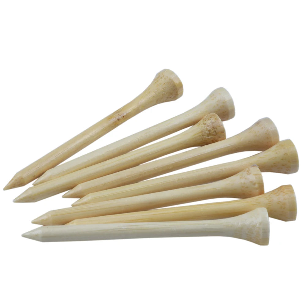 100Pcs/Bag Golf Tees Bamboo Golf Balls Holder 4 Sizes Available Drop Ship 42mm 54mm 70mm 83mm ﻿