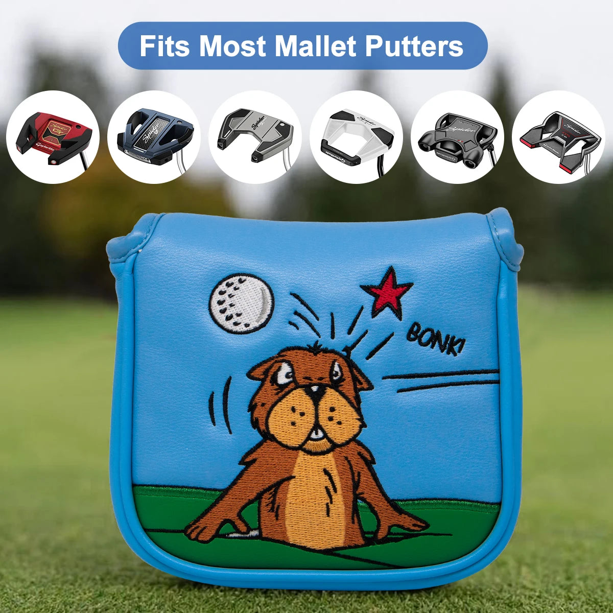 Gofer Bonk! Putter Head Cover - Mallet