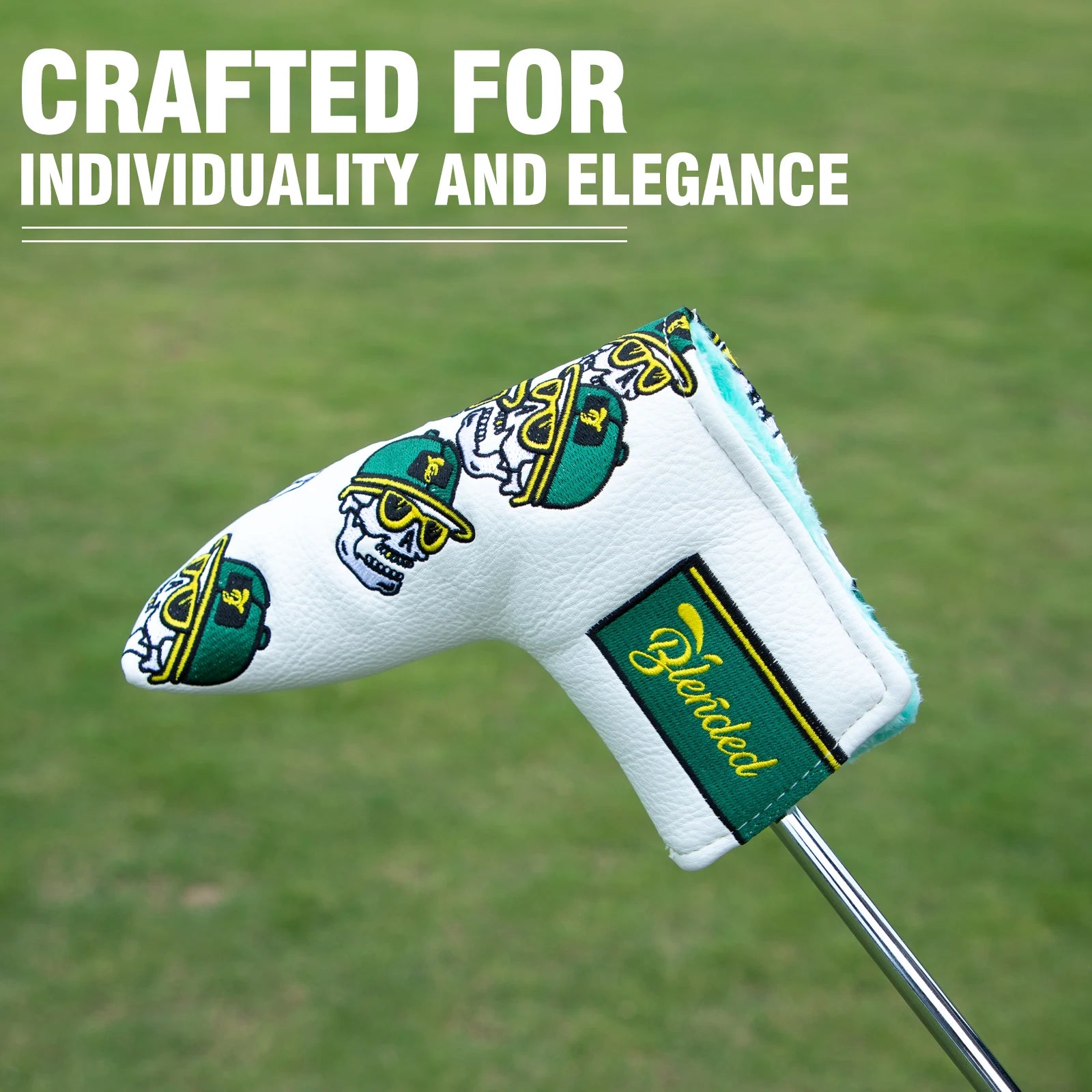 Snapback Skeleton Putter Head Cover - Mallet / Blade