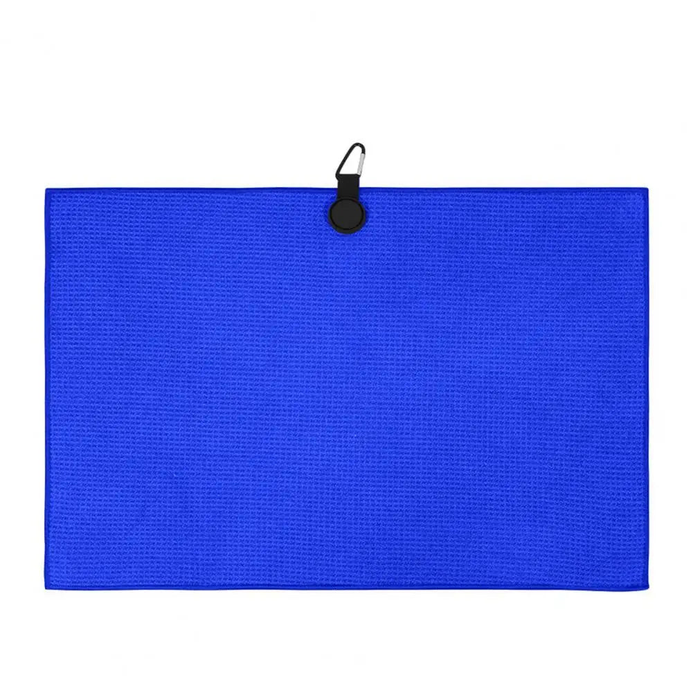 Magnetic Microfiber Golf Towel with Carabiner Towel Waffle Pattern Golf Club Ball Cleaning Cloth Golf Accessories Golfer Gift