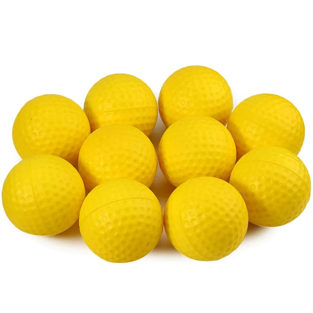 10Pcs Elastic Sponge Limited Flight Golf Balls For Indoor / Outdoor
