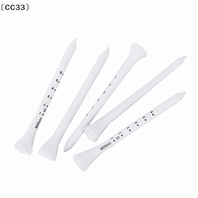 50PCS Professional Golf Tees 83mm White Golf Wood Tee Scale Golf Tees〔CC33〕