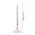 50PCS Professional Golf Tees 83mm White Golf Wood Tee Scale Golf Tees〔CC33〕