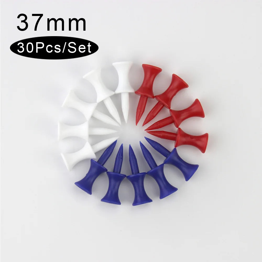 30Pcs/Set Golf Ball Studs Plastic Ball Seat Accessories Nails Holder Support For Golfer Training Aids Random Color