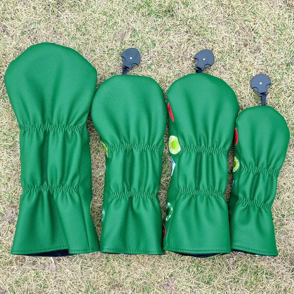 Tha Gambler Head Covers - 4 Piece Set or 1 Piece - Driver, Woods, Hybrids