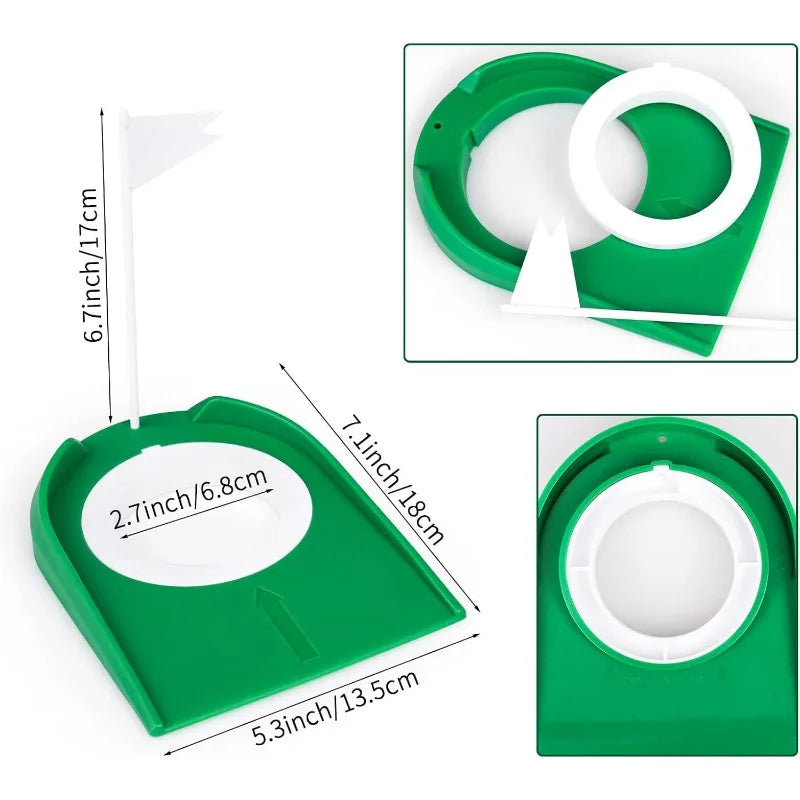Golf Swing Trainer Plate Putting Training Aids Golf Simulator Home Party Game Practice Golf Accessories For Men Women Golfers HD