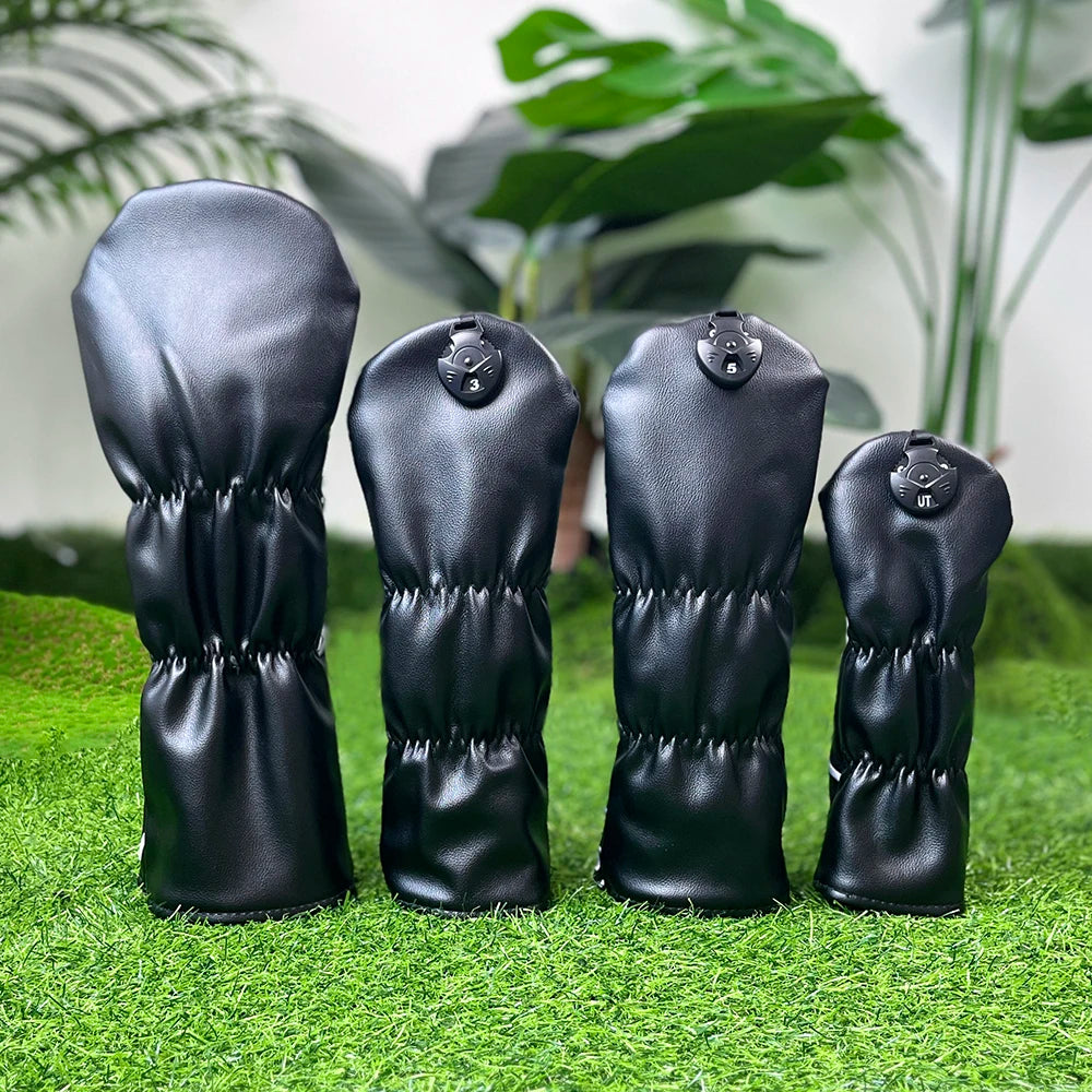 King / Queen Card Head Cover - 4 Piece Set or 1 Piece - Driver Woods, Hybrids