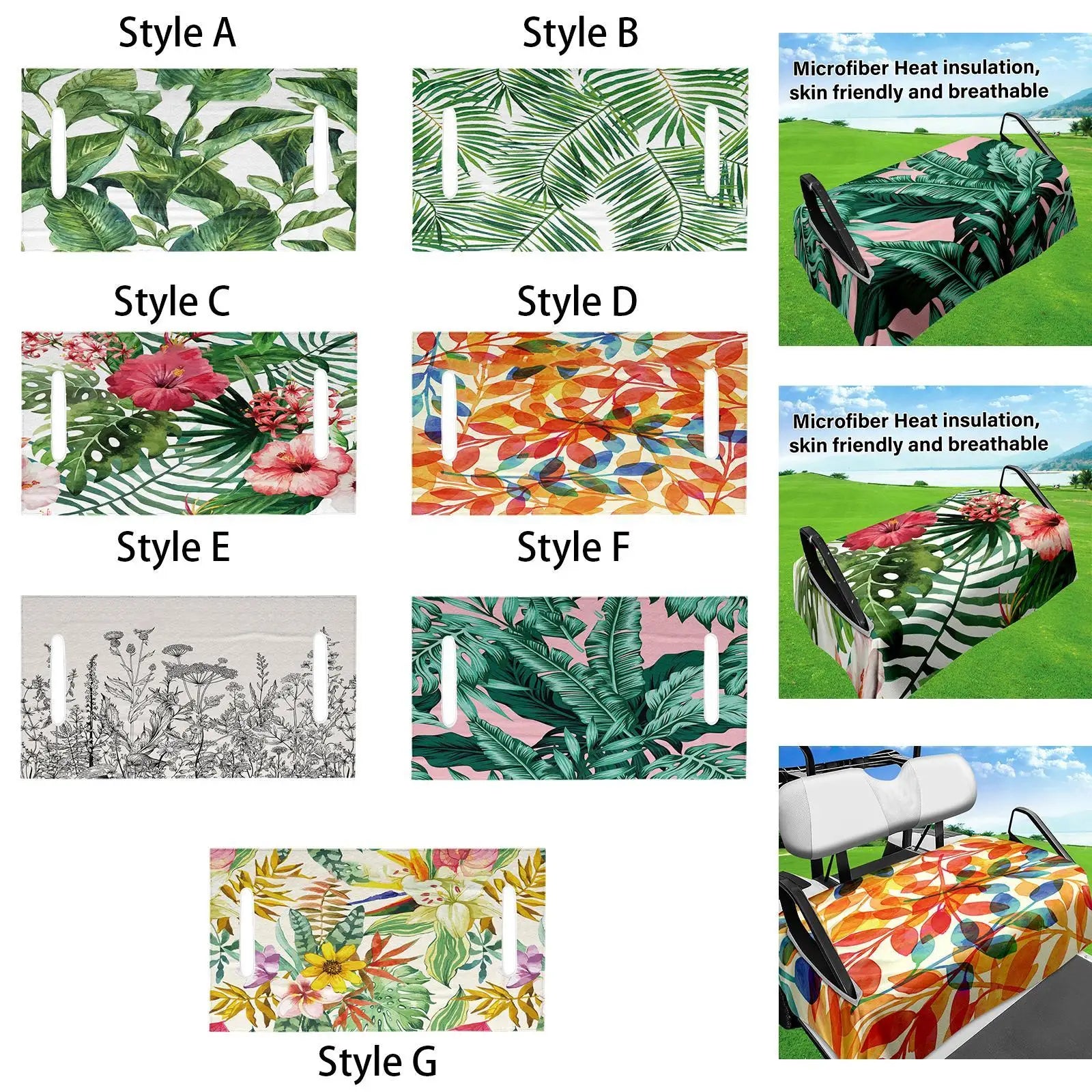 Golf Cart Seat Towel Blanket Comfortable Lightweight Seat Cushion Cover Protection for Golf Club Essentials Course Use