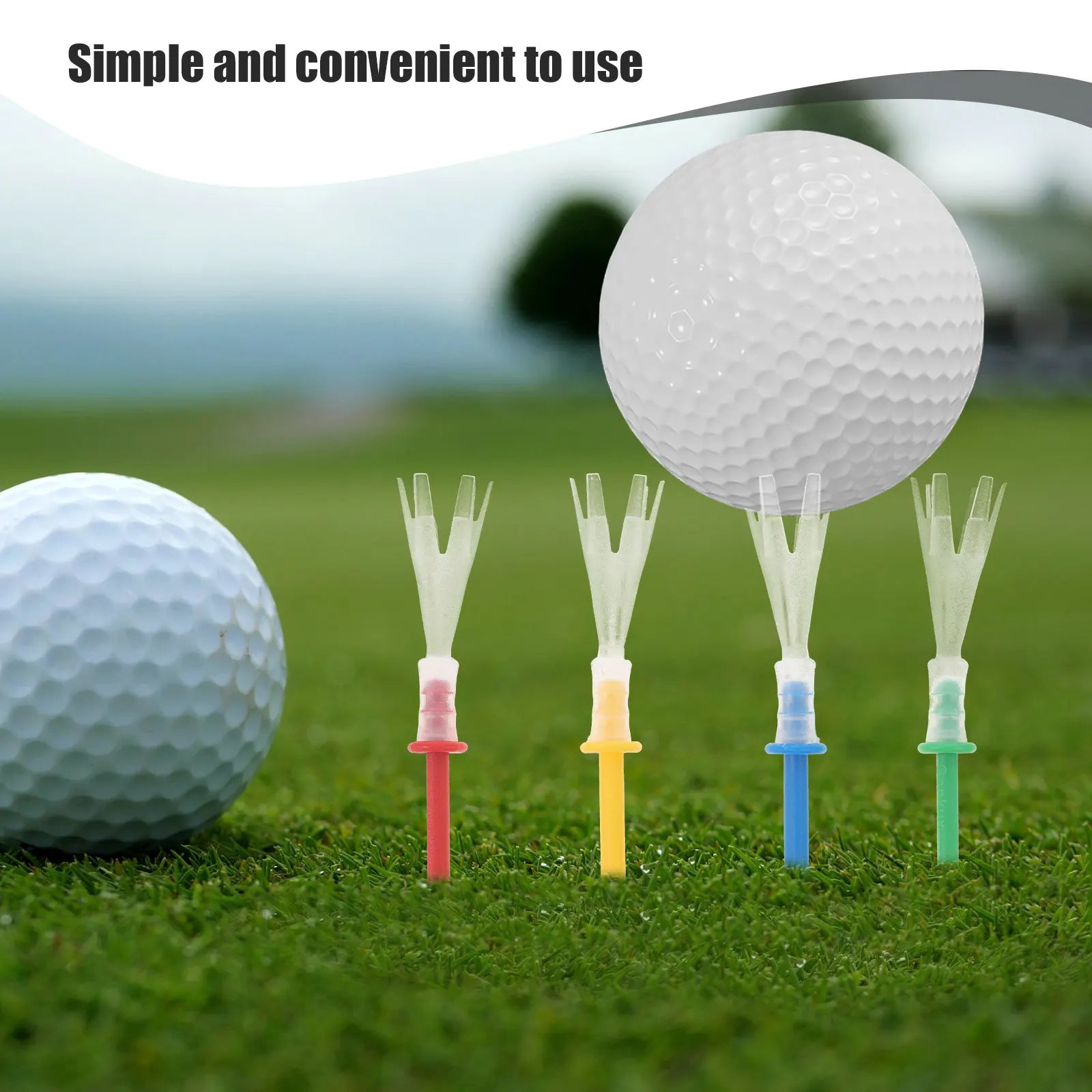 16Pcs Golf Ball Tees Reusable Professional Plastic Tees for Driving Distance 4 More Yards Less Friction Straighter Drives Eco