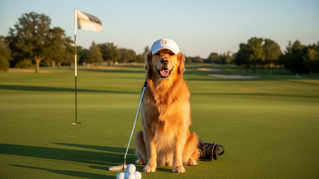 Golden Retreiver, Golf, GoldenCo.Golf
